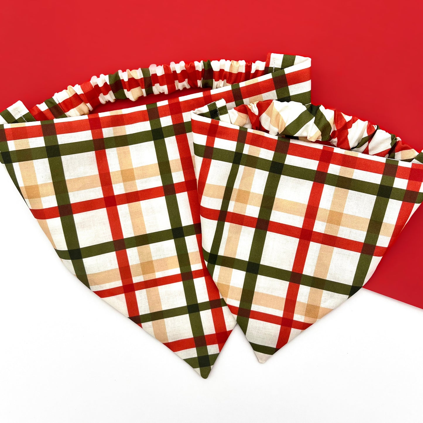 Festive Check Bandana