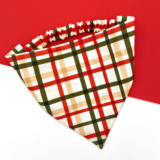 Festive Check Bandana