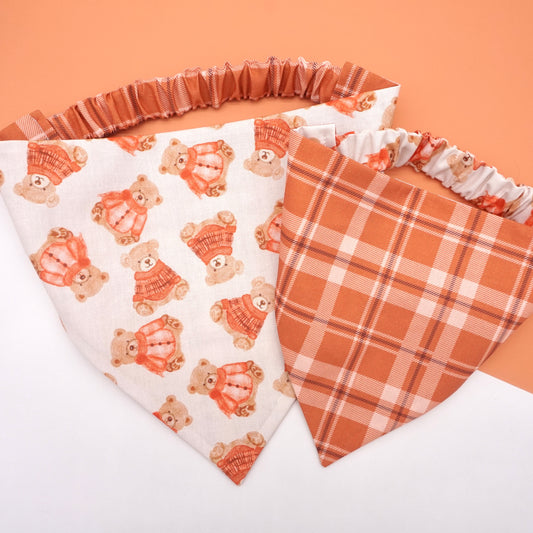 Reversible Toasty Teddies Bandana