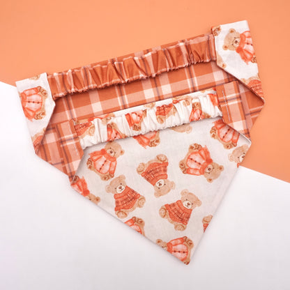 Reversible Toasty Teddies Bandana