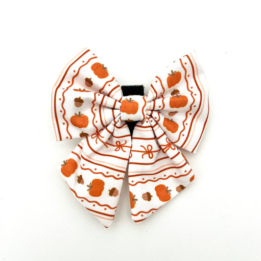 Pumpkin Season Sailor Bow