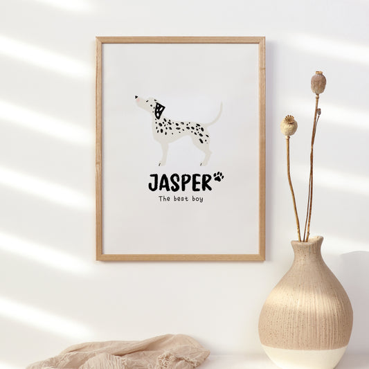 Dalmatian Print | Custom Name & Quote