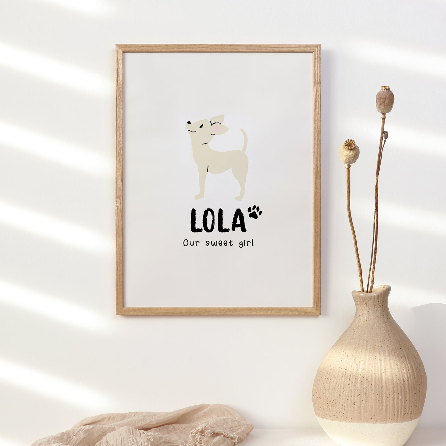 Chihuahua Print | Custom Name & Quote