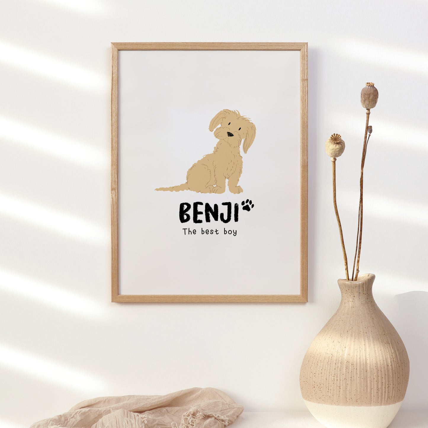 Maltese/Maltipoo Print | Custom Name & Quote