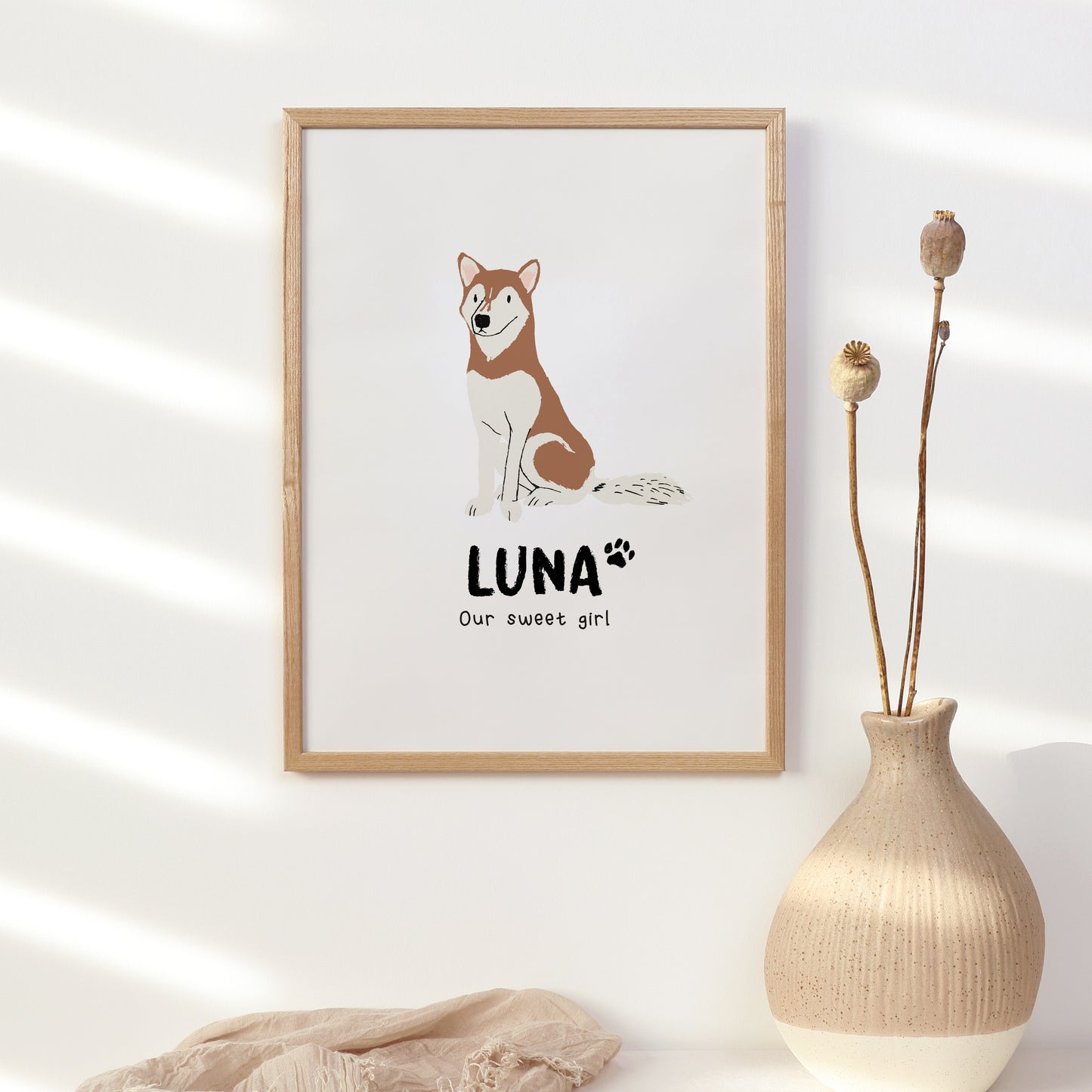 Husky Print | Custom Name & Quote