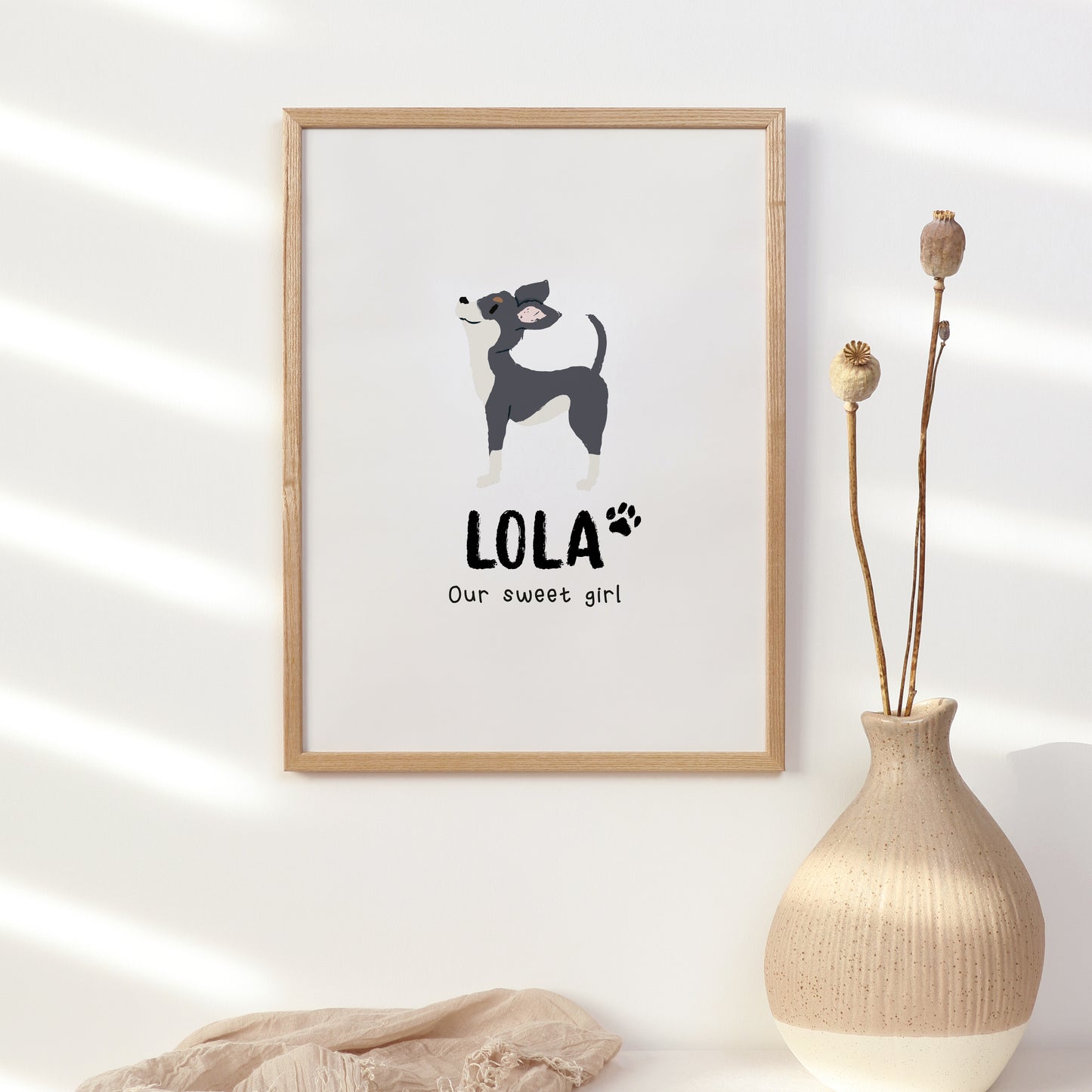 Chihuahua Print | Custom Name & Quote