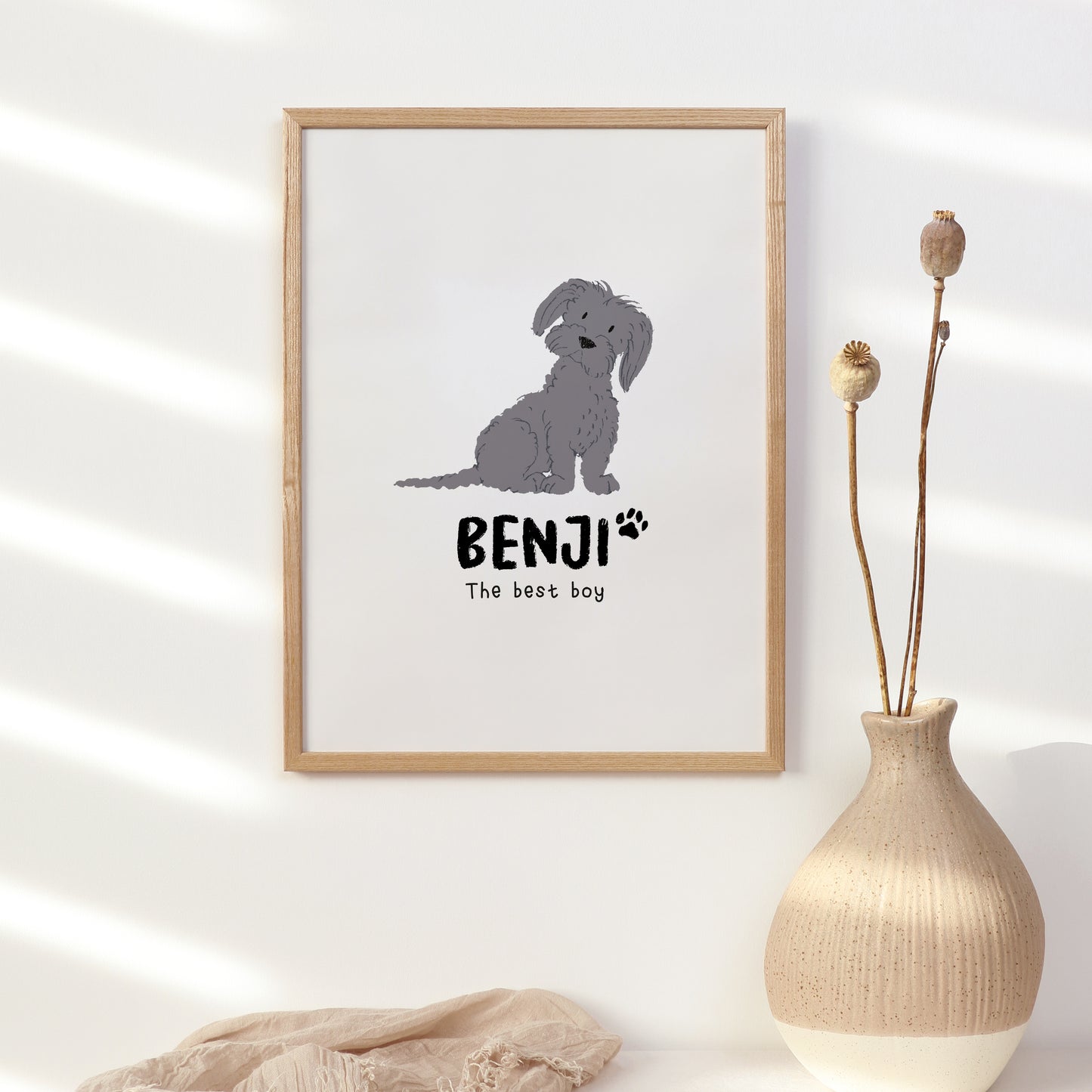 Maltese/Maltipoo Print | Custom Name & Quote