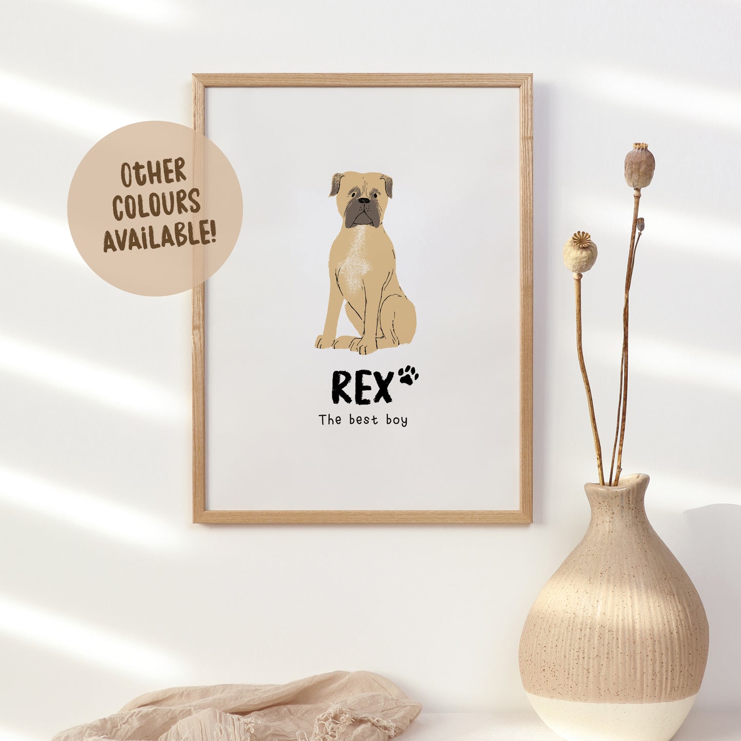 Mastiff Print | Custom Name & Quote