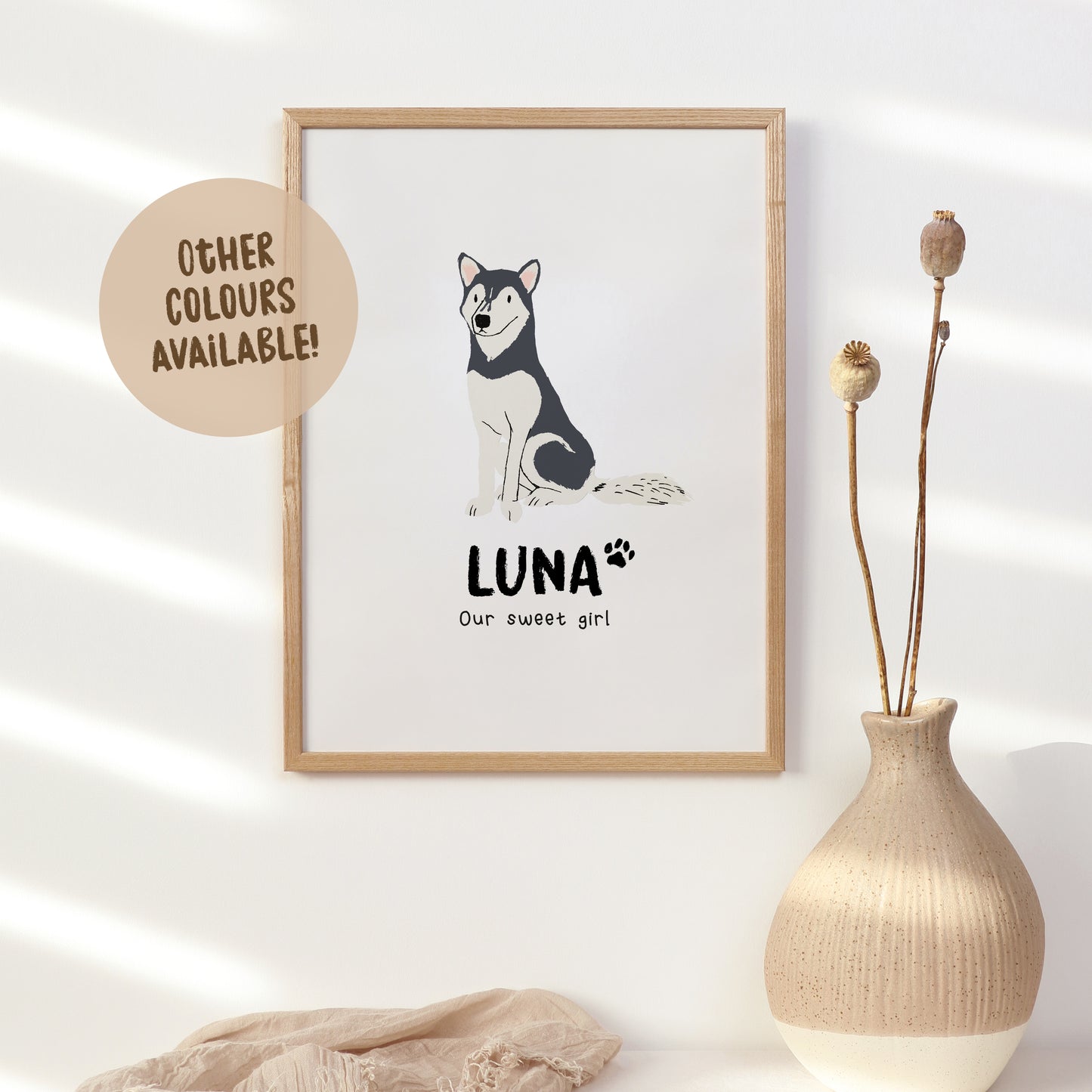 Husky Print | Custom Name & Quote