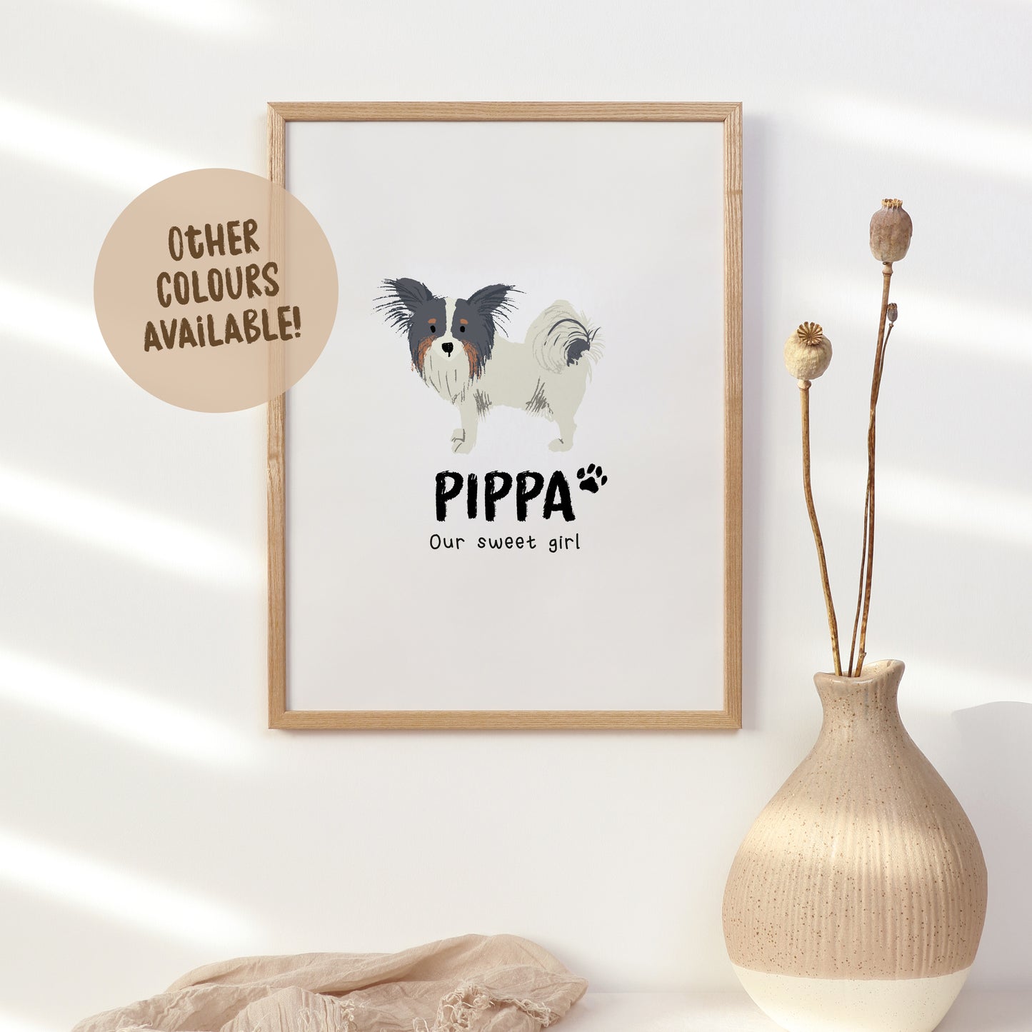 Papillon Print | Custom Name & Quote