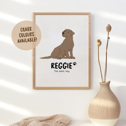 Labrador Print | Custom Name & Quote